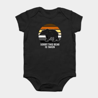 Sorry This Bear is Taken Bear Brotherhood Flag Gay Pride Baby Bodysuit